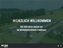 Tablet Screenshot of hessdruck.ch